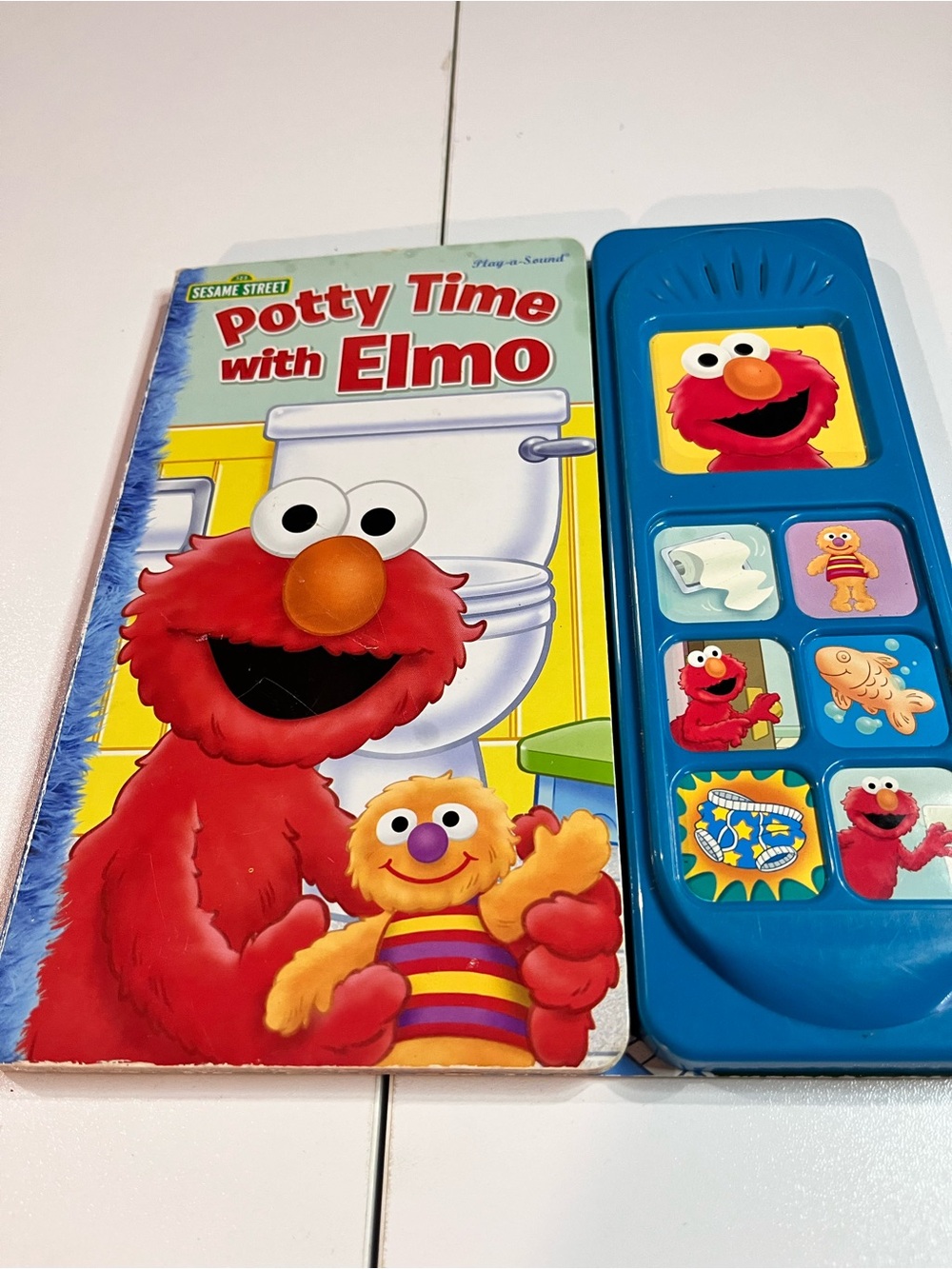 Sesame Street Elmo Potty Time Sound Book - Blue / Red / Yellow